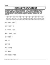 Thanksgiving Cryptolist #10